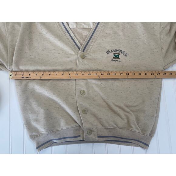 Vintage Custom Club Int Van Heusen Inland Sports Button Down Sweater - Men's XL - Picture 6 of 8